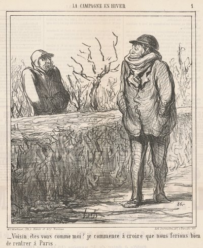 Komşu, benim gibi misin? ... by Honoré Daumier