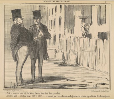 Evin bana mecburmuşum gibi hissettiriyor... by Honoré Daumier