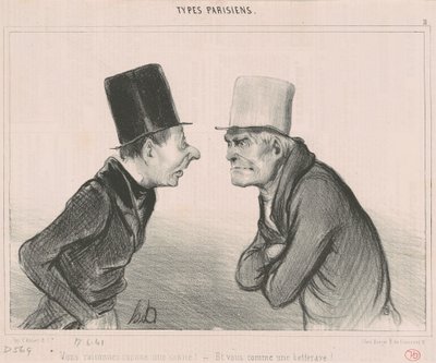 Baston gibi mantık yürütüyorsun! by Honoré Daumier