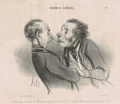 Kendinizi iyi hissediyorsunuz, sevgili efendim... by Honoré Daumier