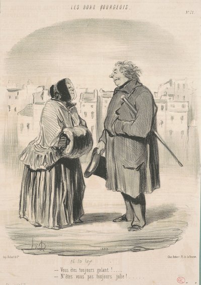 Sen her zaman cesursun! ... by Honoré Daumier
