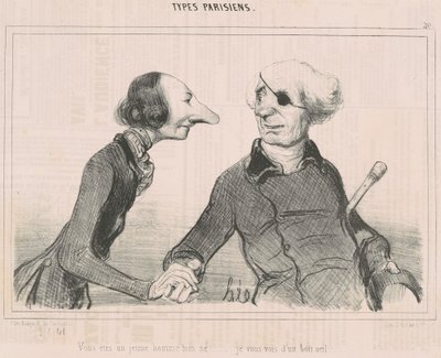 Sen iyi doğmuş bir genç adamsın!... by Honoré Daumier