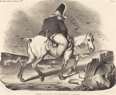 Yoğun nüfus arasında yolculuk by Honoré Daumier