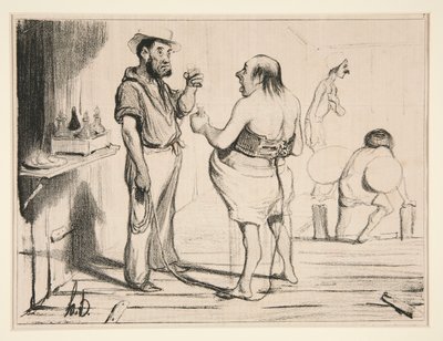 Görüyorsun, Burjuva, tam olarak by Honoré Daumier