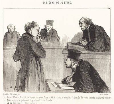 Tanık görmek önemli... by Honoré Daumier