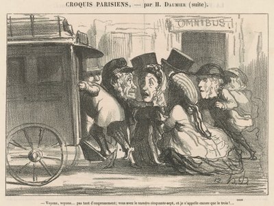 Bakalım... Çok hevesli değil... by Honoré Daumier