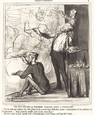 Bir atölyeden görüntü... sergi öncesi by Honoré Daumier
