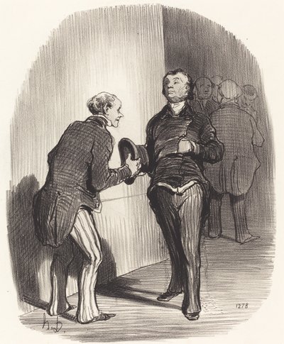 Bakanlık müştemilatından bir görüntü... by Honoré Daumier