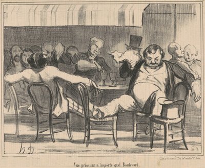 Herhangi bir bulvarda çekilmiş görüntü by Honoré Daumier