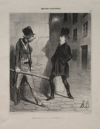 Saat kaç Lütfen? by Honoré Daumier
