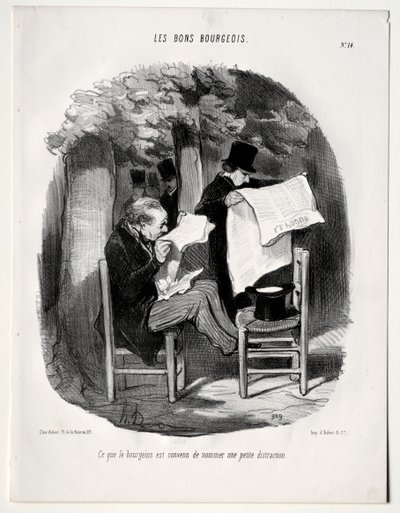 Burjuvanın Hafif Dikkat Dağıtma Dediği Şey by Honoré Daumier