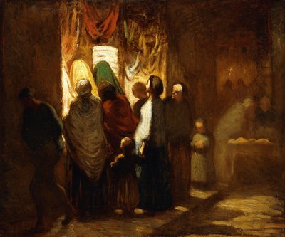 Pencere alışverişi by Honoré Daumier
