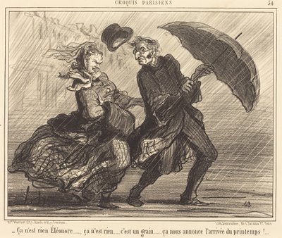 hiçbir şey Éléonore...hiçbir şey değil... by Honoré Daumier