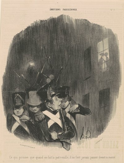 bu da kanıtlıyor ki yaptığımız zaman... devriye... by Honoré Daumier