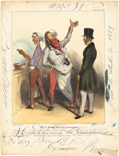 Bay de Robert Macaire Lokantacısı by Honoré Daumier and Edouard Bouvenne
