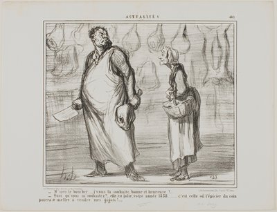 "- Bay kasap, size mutlu ve sağlıklı bir yeni yıl dilerim... - Ne Bu güzel bir yıl olacak, 1858... köşedeki her bakkal benim koyun etimi satabilecek!..." Actualités