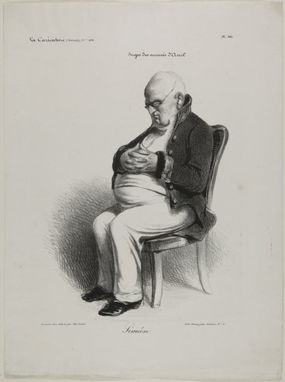 Simeon, plaka 521 by Honoré Victorin Daumier