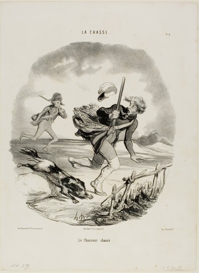Avlanan avcı, La Chasse