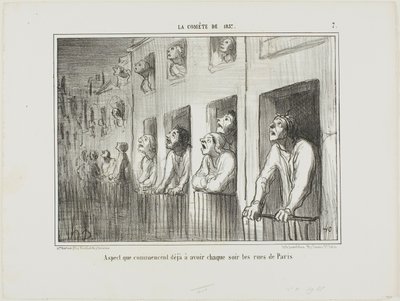 Paris sokakları her gece böyle görünmeye başlıyor, La Cométe De 1857