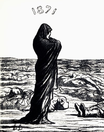 1871, Alegori (lito) by Honoré Daumier