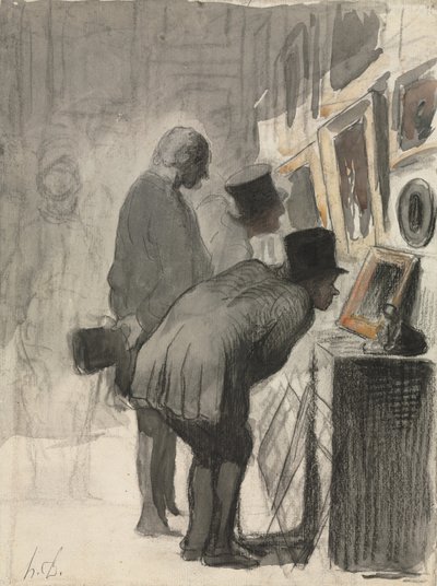 Sanatseverler, 1863-69 by Honoré Daumier