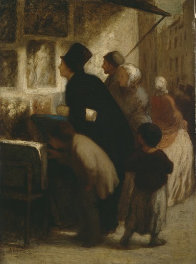 Baskı Dışında mı? Satıcının Dükkanı, c.1860-1863 by Honoré Daumier