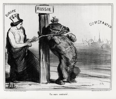 Rusya: (Avrupa tarafından) üzülen bir ayı. Mart 1854