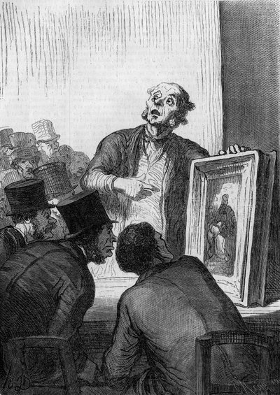 Müzayede evi: sanat uzmanı. Honore Daumier