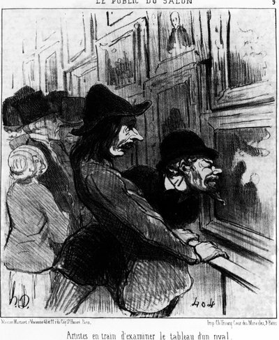 Gösterinin seyircisi. Honore Daumier