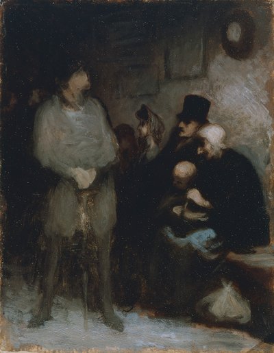Bekleme odası by Honoré Daumier