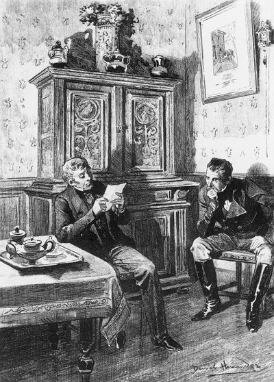 Daniel Hernandez'in (1856-1932) Çizimi, Country Doctor için, Honore de Balzac'ın (1799-1850) romanı, Human Comedy adlı çok ciltli koleksiyondan, 1902'de Paris'te yayınlandı by Honore de Balzac