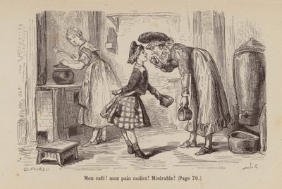 Un Bon Petit Diable için illüstrasyon (gravür) by Horace (after) Castelli