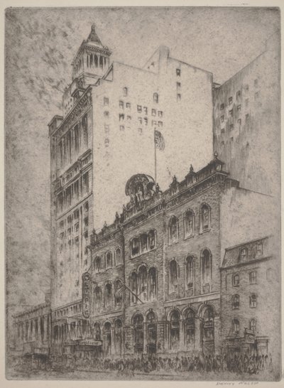 Tammany Salonu (gravür) by Horace Devitt Welsh