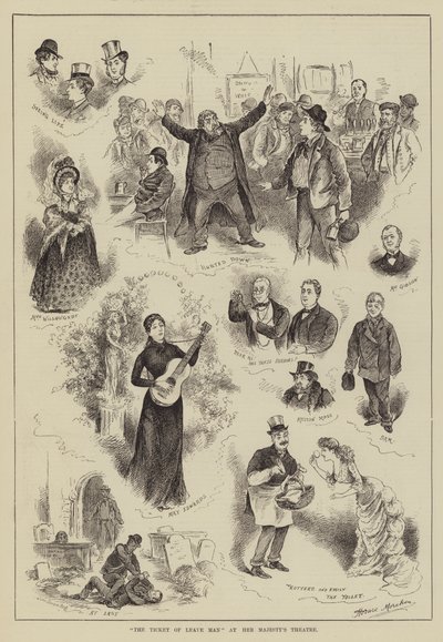 Majestelerinin Tiyatrosunda Ayrılan Adamın Bileti by Horace Morehen