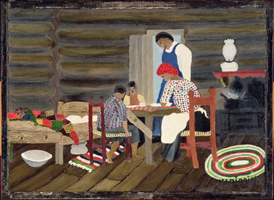 Teşekkür Etmek, c.1942 (panelde yağlı boya) by Horace Pippin