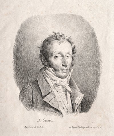 Carle Vernet, 1817. by Emile Jean Horace Vernet