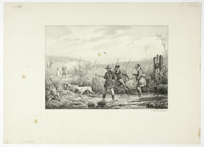 avcılar by Emile Jean Horace Vernet
