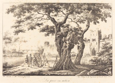 Eylemdeki parça by Emile Jean Horace Vernet