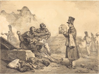 Onbaşım, sadece buna sahip olabilirdim. by Emile Jean Horace Vernet