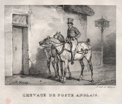 Posta Atları, 1823. by Emile Jean Horace Vernet