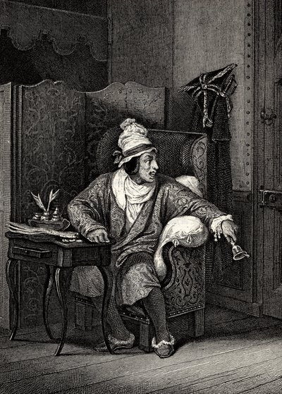Moliere, Horace Vernet tarafından yazılan The Imaginary Invalid