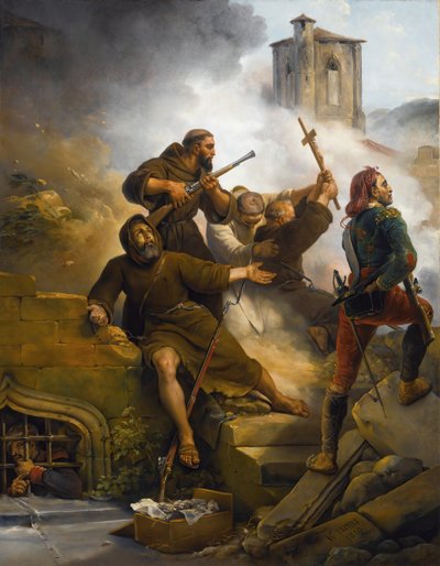 İlk Zaragoza Kuşatması, 1819. by Emile Jean Horace Vernet