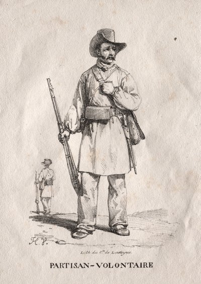 Gönüllü Partizan by Emile Jean Horace Vernet