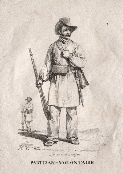 Gönüllü Partizan, 1822. by Emile Jean Horace Vernet