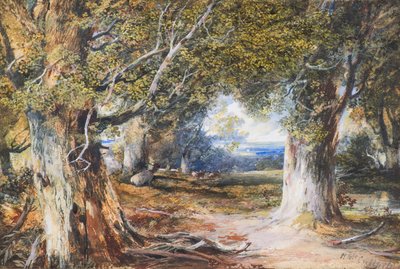 Ahşapta (suluboya) by Horatio McCulloch