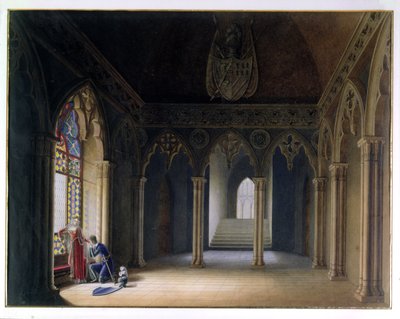 Şövalyelerin Ayrılışı (suluboya) by Hortense de Beauharnais