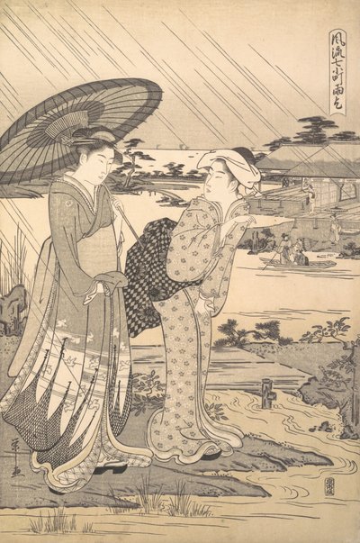 Ono no Komachi Praying for Rain, ca. 1791. by Hosoda Eishi