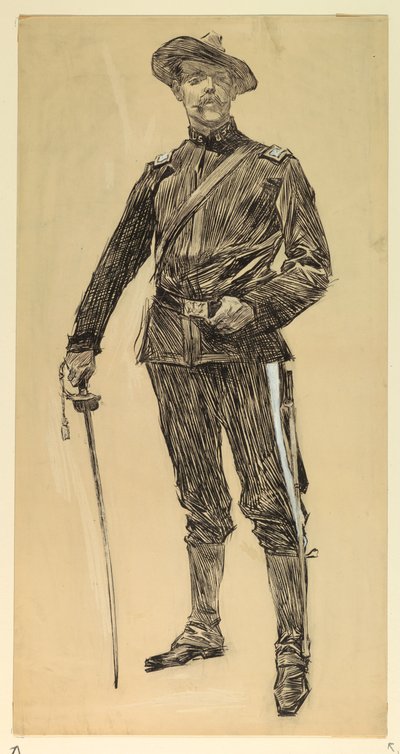 Amerikan Subayı (İspanyol Amerikan Savaşı) by Howard Chandler Christy