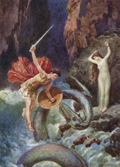 Perseus havanın yüksekliğinden aşağı düştü. Perseus