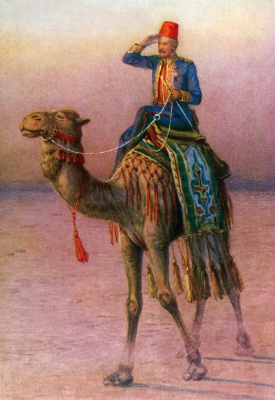 General Gordon çölde (renkli taş) by Howard Davie